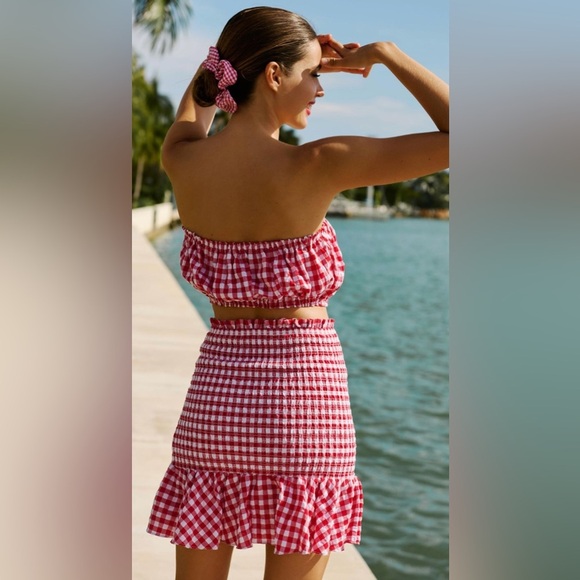 NWT Anthropologie “MABLE” Gingham Print 2 Piece Set Size Large - Picture 2 of 8